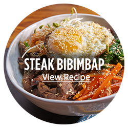 Steak Bibimbap View Recipe Button
