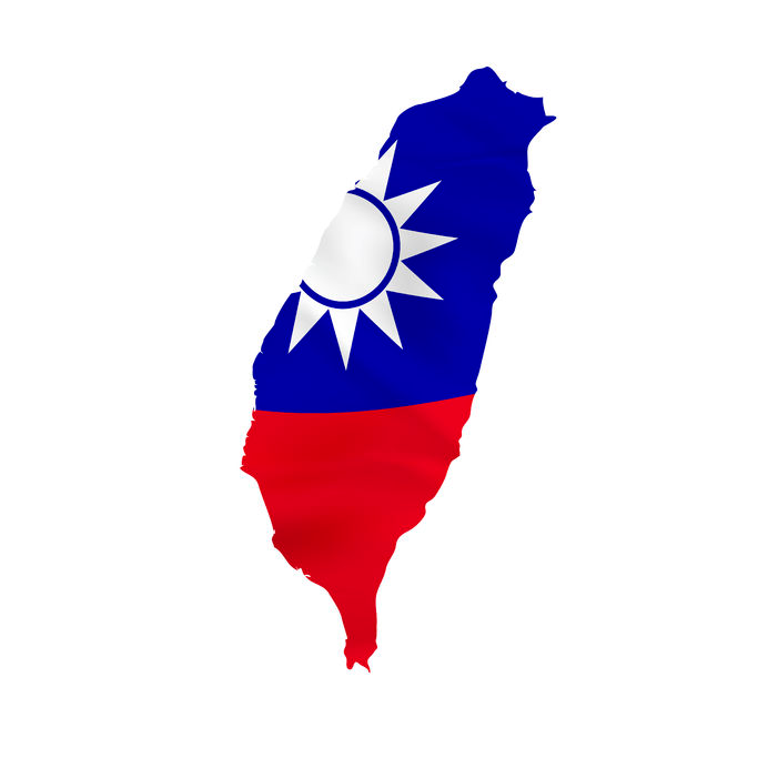 Taiwan-Flag-Map