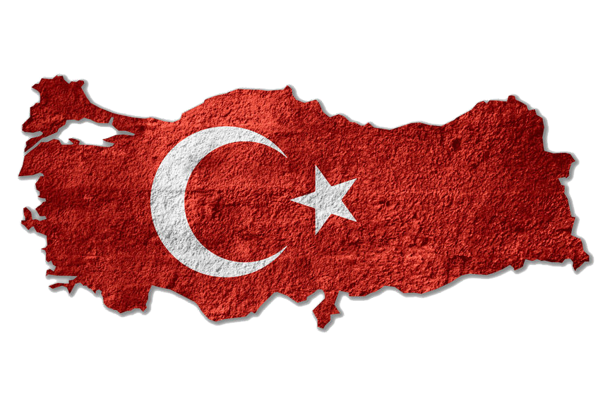 Turkey-Flag-Map