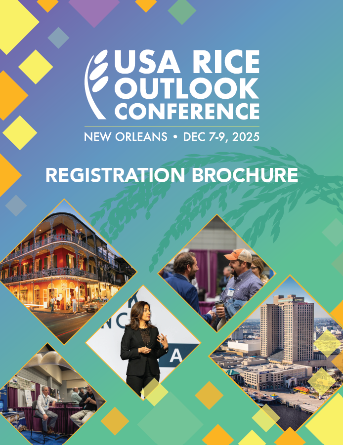 USA Rice Outlook Conference Registration Brochure Cover