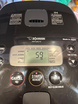 Zojirushi IH Rice Cooker A close up of the Induction Heating Rice Cooker from Zojirushi