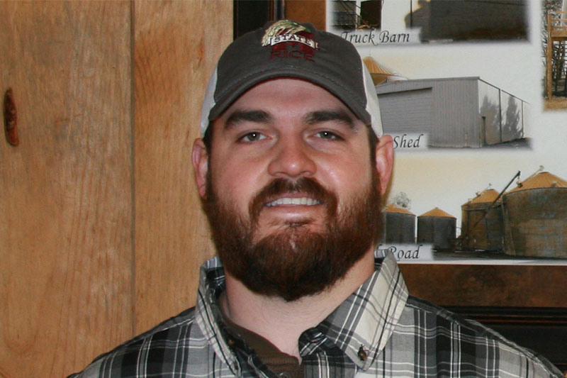 Headshot of rice farmer Austin Davis