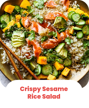 Crispy Sesame Rice Salad