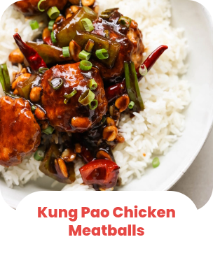 Kung Pao Chicken Meatballs