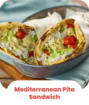 Mediterranean Pita Sandwich