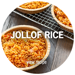 Close up view of Jollaf Rice