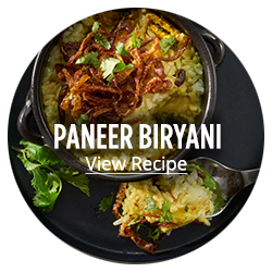 Paneer Biryani View Recipe Button