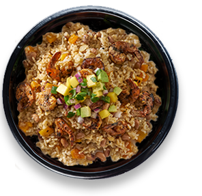 Rice Bowl Overhead view of a rice bowl