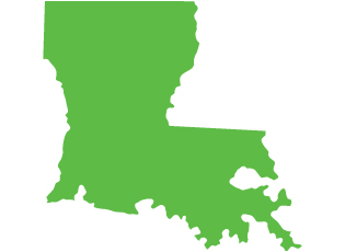 An image of the state of Louisiana