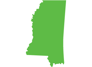 An image of the state of Mississippi