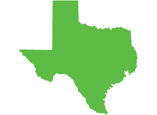 An image of the state of Texas