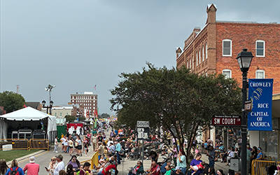 Crowd at the 89th International Rice Festival in Crowley, Louisiana