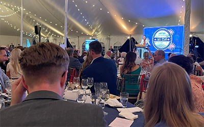 The crowd at the AG250 Dinner at Mount Vernon