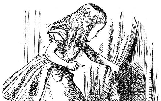Alice in Wonderland lifts the curtain