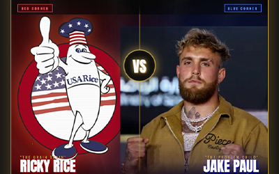 April Fools, wrestling poster with Ricky Rice vs Jake Paul