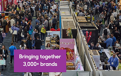 Expo West, crowd shot from above