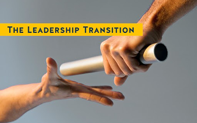 The Leadership Transition baton handoff