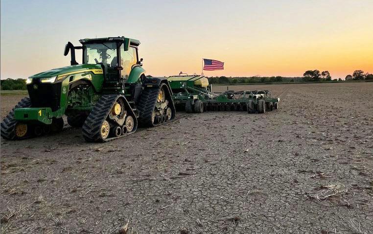 Planter-with-American-Flag,-Isbell-Farms-photo