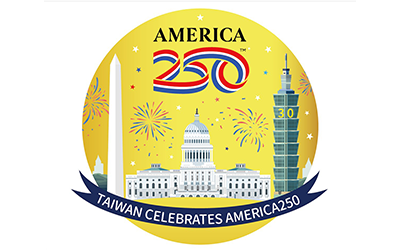 Taiwan Celebrates America250 logo