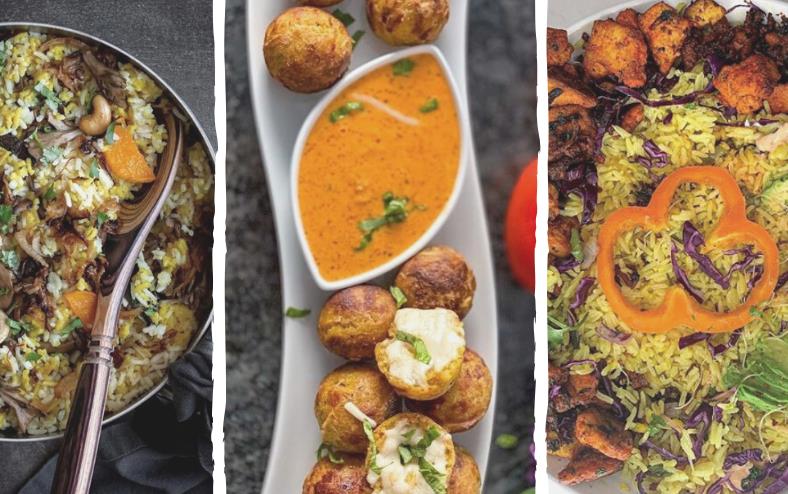 Feedfeed NRM Contest Winners, three colorful recipes made with rice