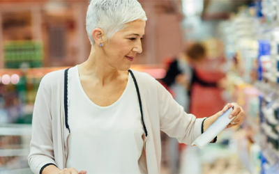 Woman grocery shopping
