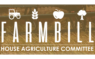 Farm Bill graphic with text & icons