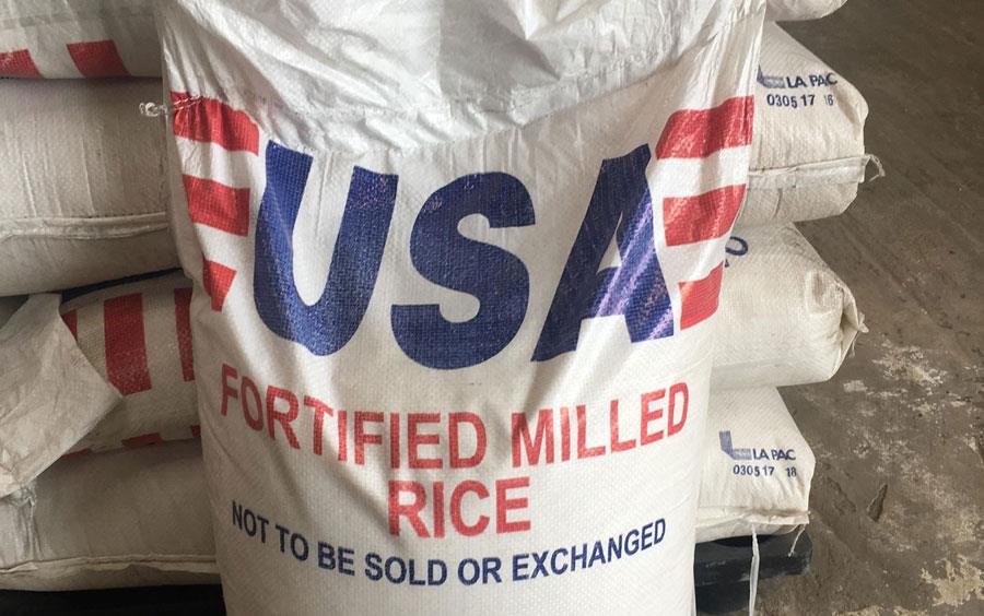 Fortified-rice-bag from USDA