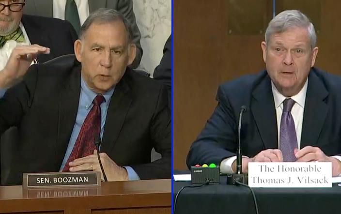 Senator John Boozman questions Secretary Tom Vilsack