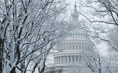 Winter at US Capitol