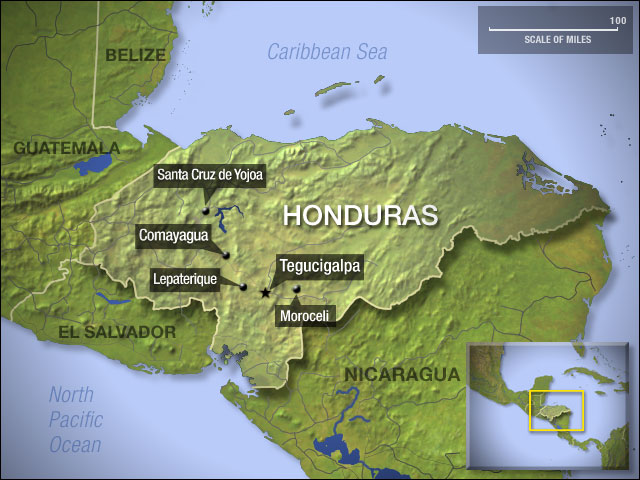 Honduras Map