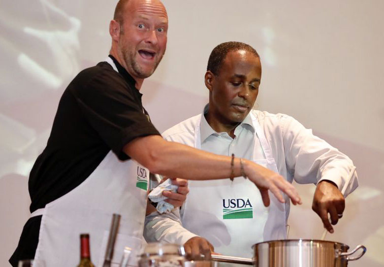 Chef Ryan Hughes and Costa Rica Amb. Stafford Haney 