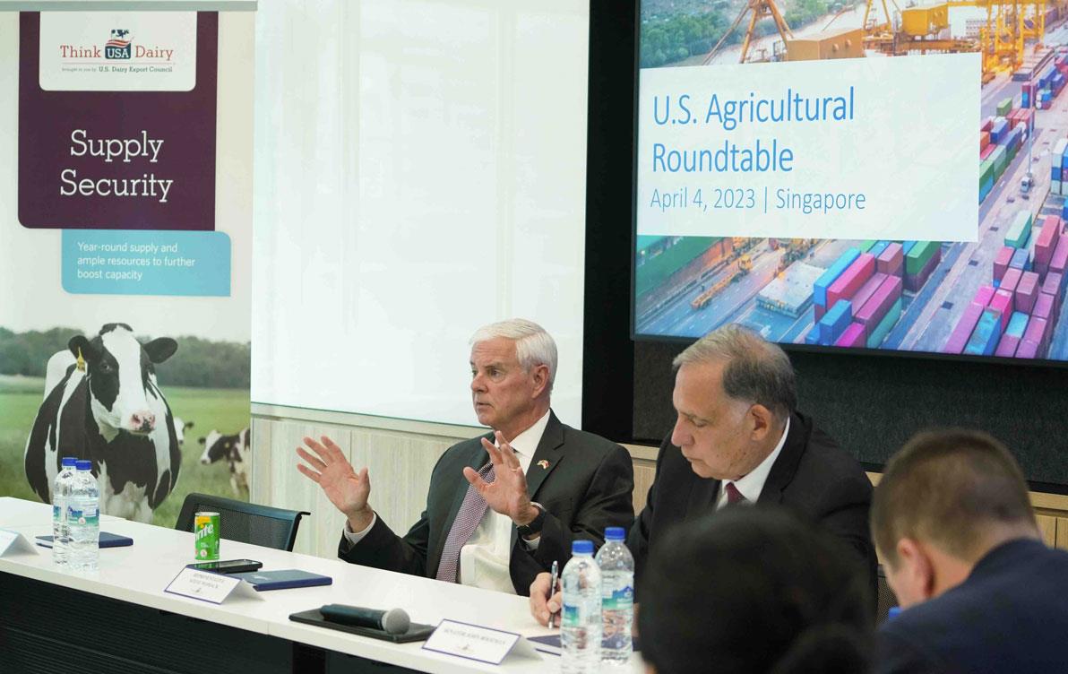 US-Ag-Roundtable-Singapore, Rep Womak-&-Sen Boozman give presentations