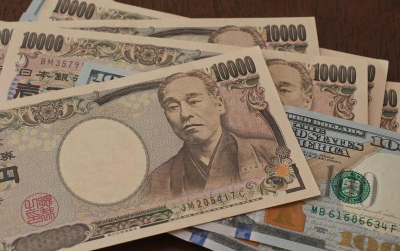Japanese yen and American dollars