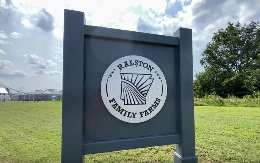 Ralston Family Farm sign