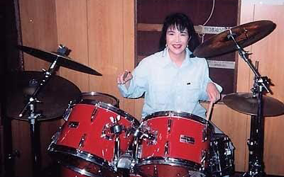 New Japanese PM Sanae Takaichi in younger days at drum set