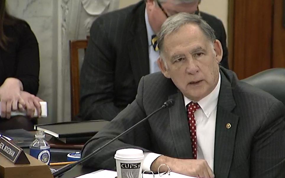 Senator John Boozman-at-Trade-Hearing