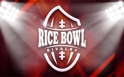 ULM v. AR State Rice Bowl Rivalry graphic