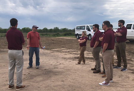 TX rice farmer Tim Gertson leads farm tour