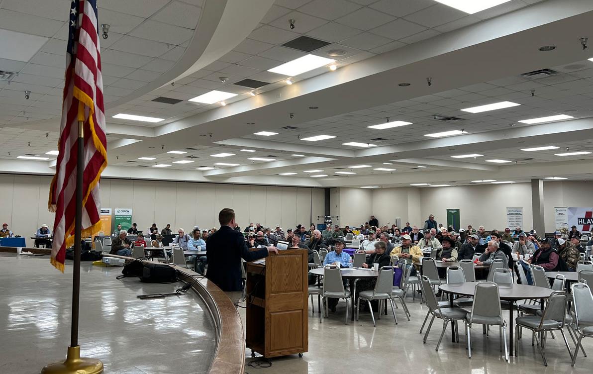 2024-TX-Rice-Belt,-crowd-shot from behind the podium