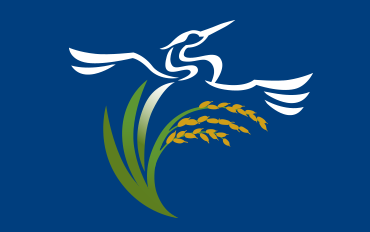 California Rice Commission logo w/blue background