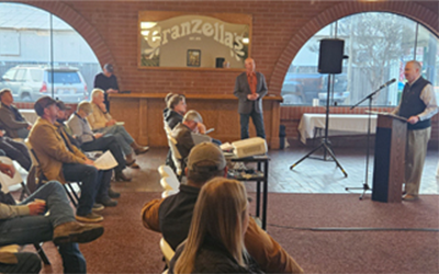 CRC Mtg, Keith Glover at podium