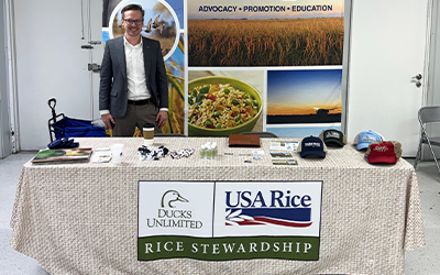 Jake Westlin at USAR-DU Booth in Winnie TX