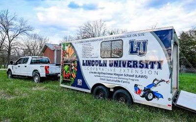 Lincoln University Bridging the Gap truck & trailer
