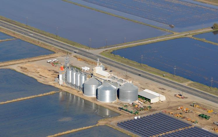 Aerial view of Montna Farms in Yuba City CA