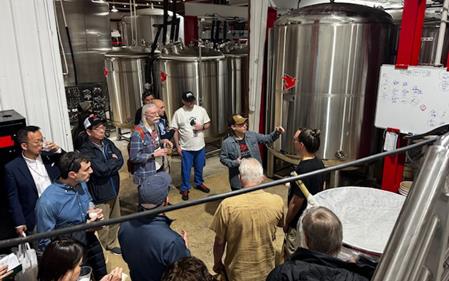 Group tour of Sake Brewery in Hot Springs AR