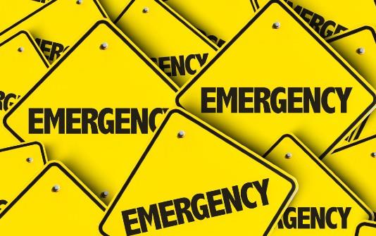 Yellow Emergency Signs