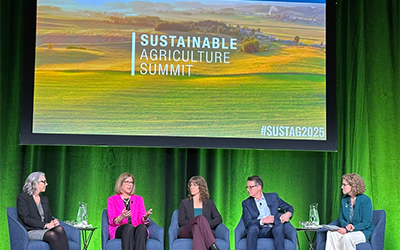 Sustainability Panel on stage