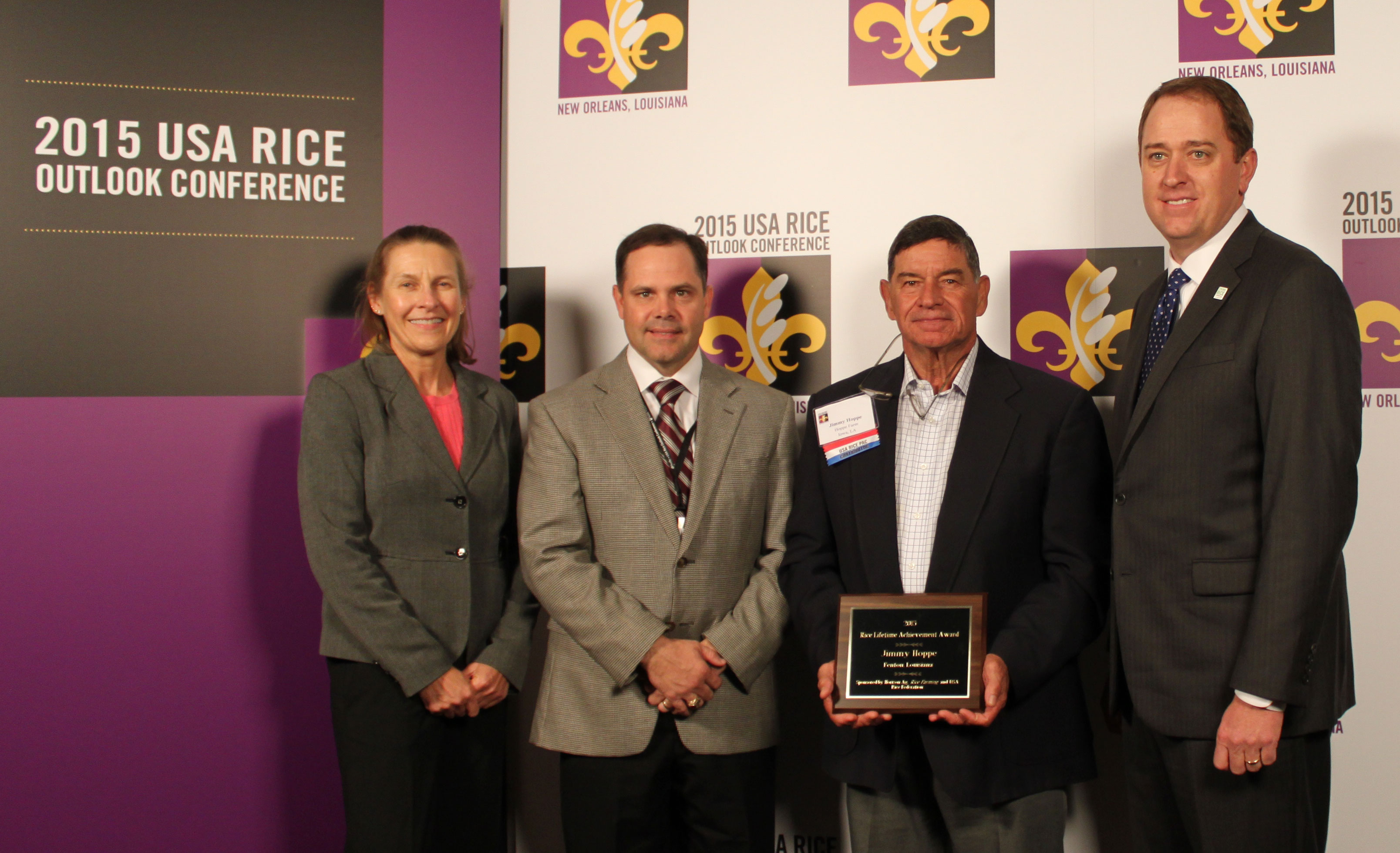 Rice Farmer of the Year Jimmy Hoppe