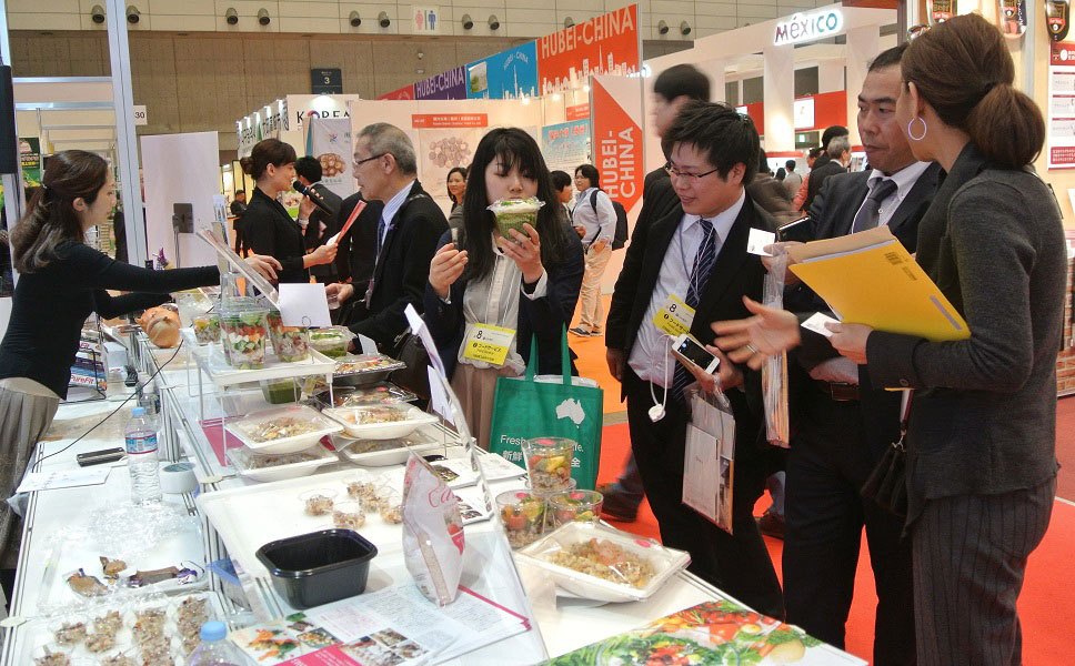 Attendees at Foodex Japan