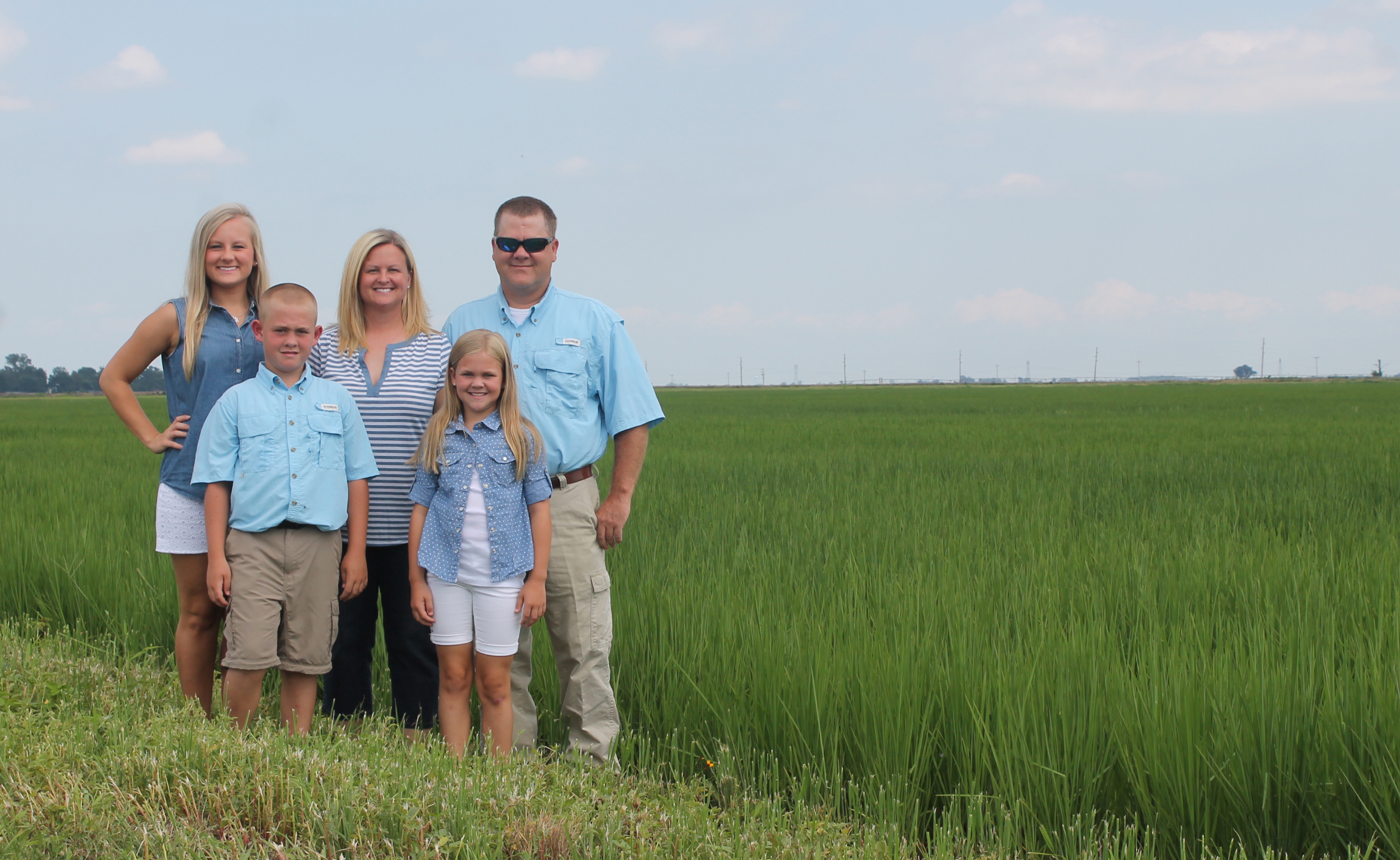 Rance Daniels Family in rice field edited